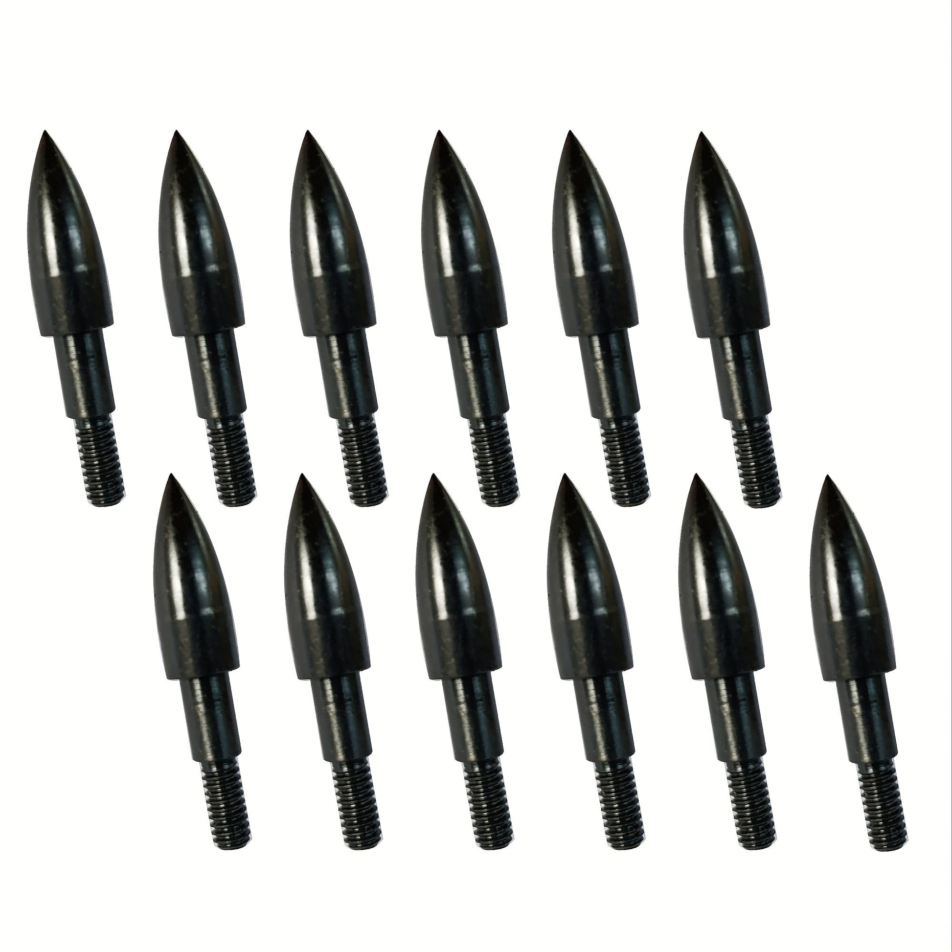 24pcs Archery Arrow Tips 100/125 Grain Field Tips 5/16 Inch Screw in Bullet Points, Archery Target Crossbow Practice Tip for Arrow Recurve Bow Compound Bow, Hunting Bow Arrow Target Practice WardBoyzPROShop