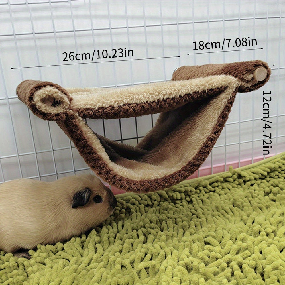 Double Layer Winter Warm Rat Hammock - Cozy Hanging Nest Bed For Guinea Pigs, Rats, And Chinchillas - Cage Accessories For Small Pets WardBoyzPROShop
