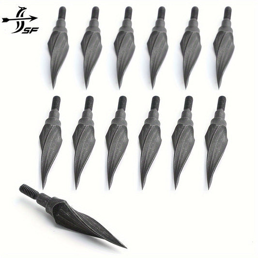 SF Archery Broadheads, 125/150 Grain Traditional Arrow Tips For Compound, Recurve Bow & Crossbow, Pack Of 12 WardBoyzPROShop