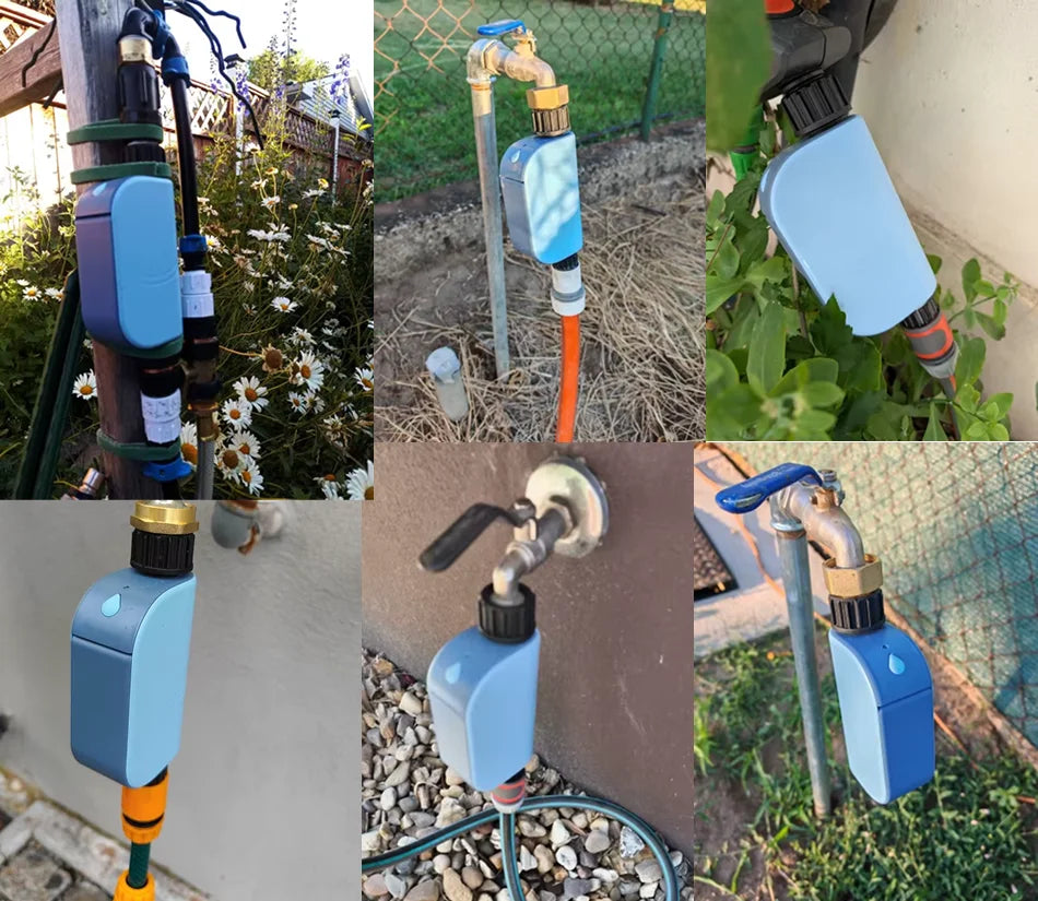 Smart WIFI Garden Watering Timer Tuya Automatic Sprinkler Remote Drip Irrigation System Outdoor Water Controller Valve Goole Hom