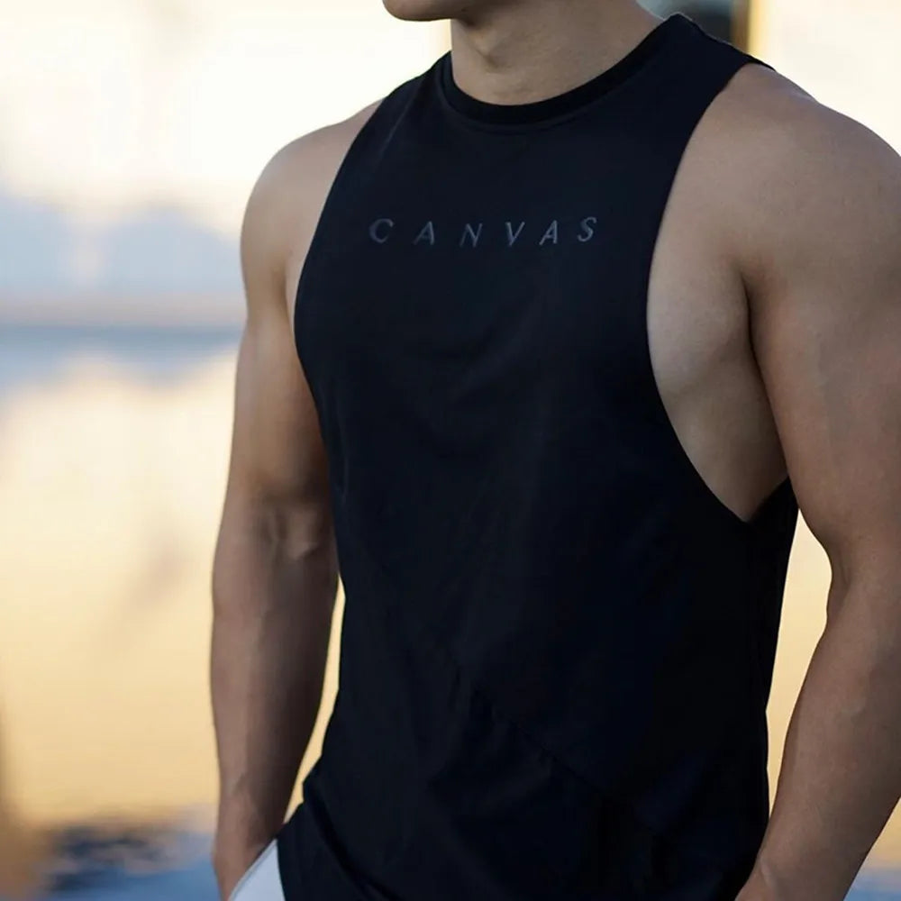 Bodybuilding Sport Tank Tops Men Gym Fitness Workout Sleeveless Shirt Male Stringer Singlet Summer Casual Loose Undershirt Vest WardBoyzPROShop