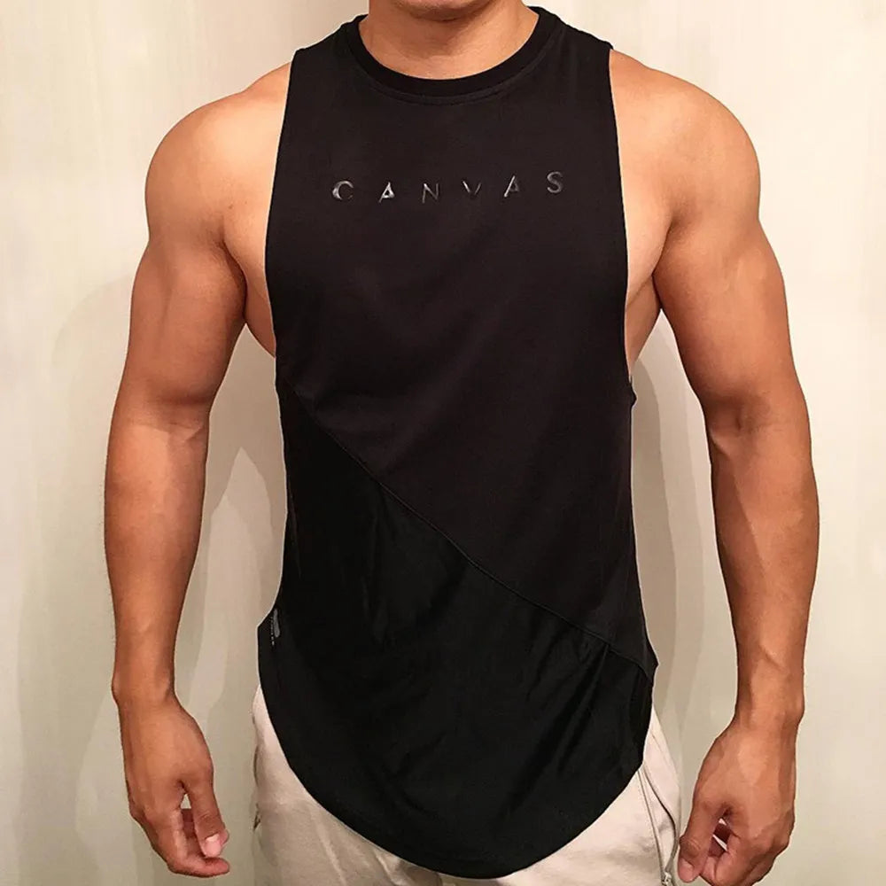 Bodybuilding Sport Tank Tops Men Gym Fitness Workout Sleeveless Shirt Male Stringer Singlet Summer Casual Loose Undershirt Vest WardBoyzPROShop