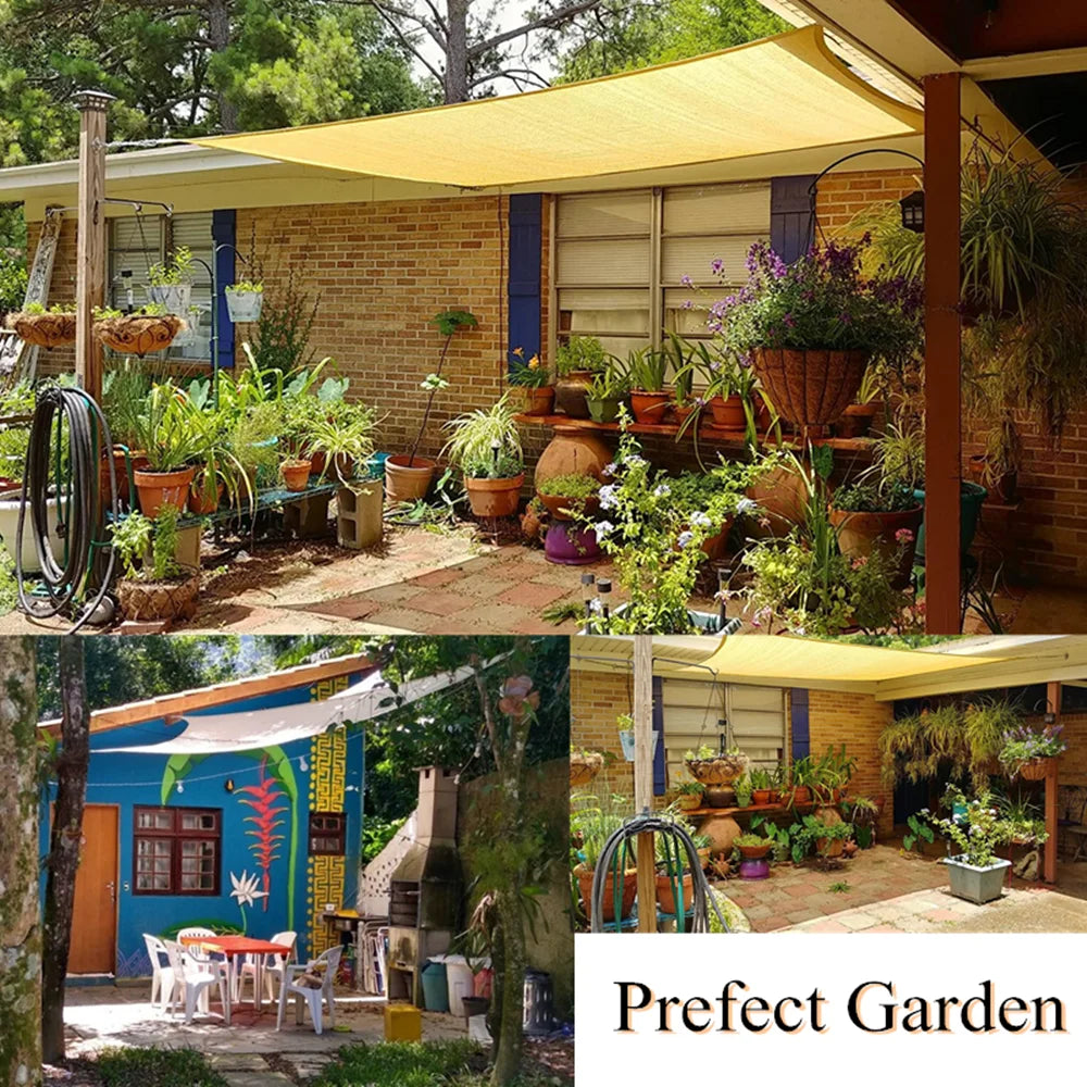 5/3.6/3/2M Triangle Shade Sail Waterproof Sunshade Sail Canopy 98%UV Block Awning with Free Rope for Garden Patio Pergola Gazebo WardBoyzPROShop