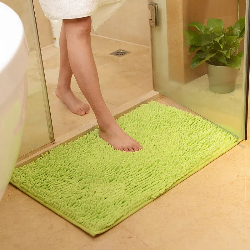 High Quality Bathroom Carpet Anti-slip Bath Rug Outdoor Shower Room Rugs And Mats Chenille Bathroom Floor Mat Toilet Door Mat