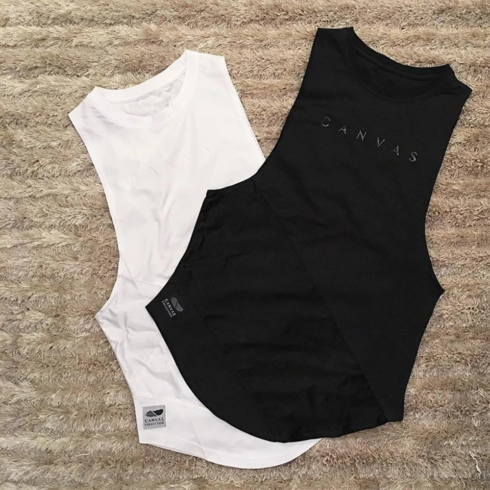 Bodybuilding Sport Tank Tops Men Gym Fitness Workout Sleeveless Shirt Male Stringer Singlet Summer Casual Loose Undershirt Vest WardBoyzPROShop