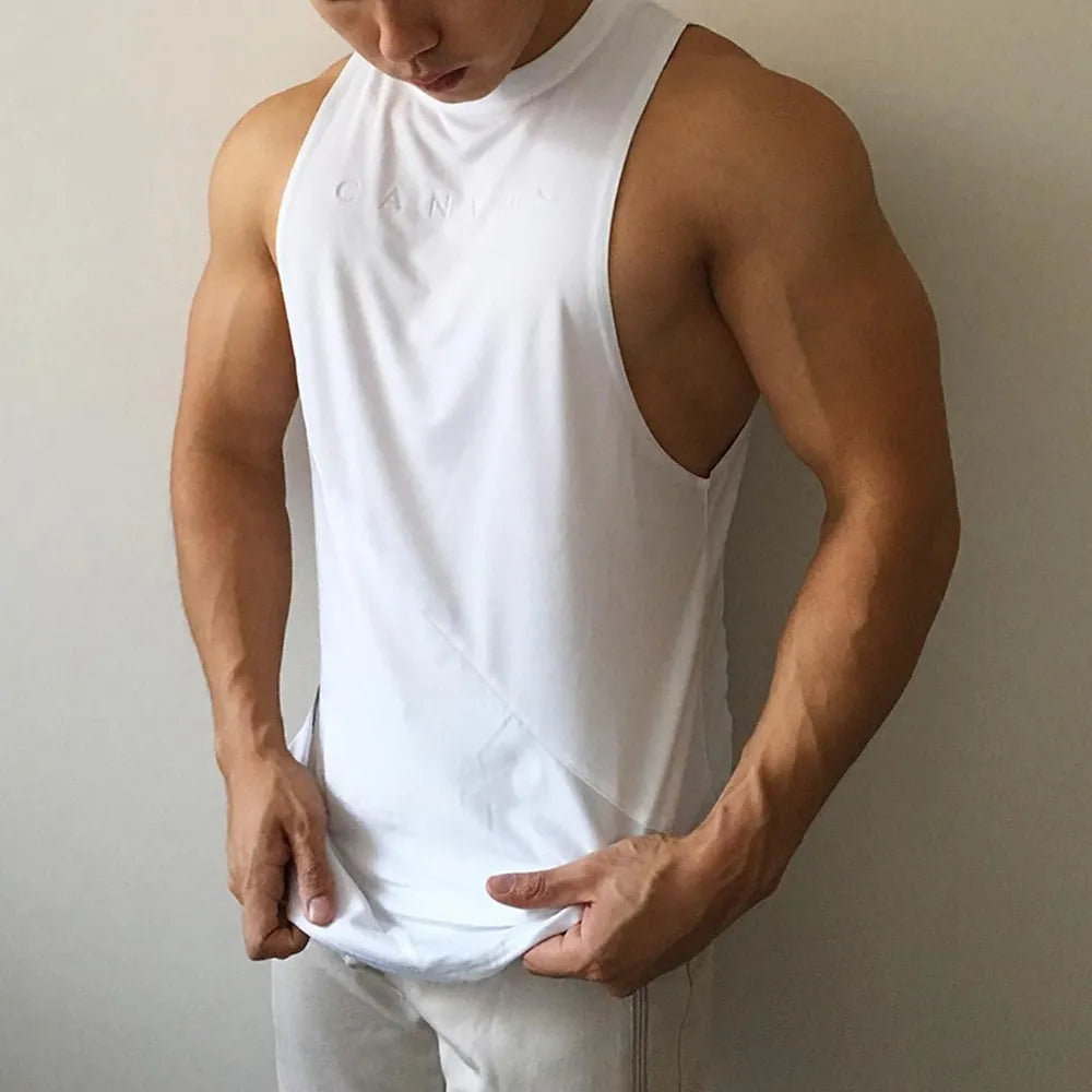 Bodybuilding Sport Tank Tops Men Gym Fitness Workout Sleeveless Shirt Male Stringer Singlet Summer Casual Loose Undershirt Vest WardBoyzPROShop