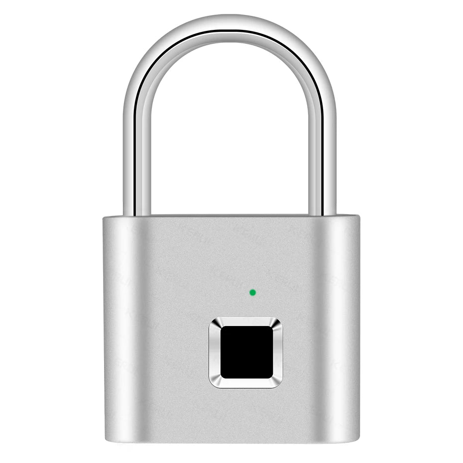 KERUI Smart Fingerprint Padlock Waterproof Fingerprint Keyless Door Lock Type C Rechargeable Security Padlock for House