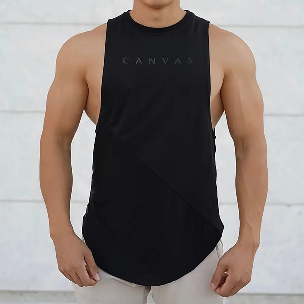 Bodybuilding Sport Tank Tops Men Gym Fitness Workout Sleeveless Shirt Male Stringer Singlet Summer Casual Loose Undershirt Vest WardBoyzPROShop