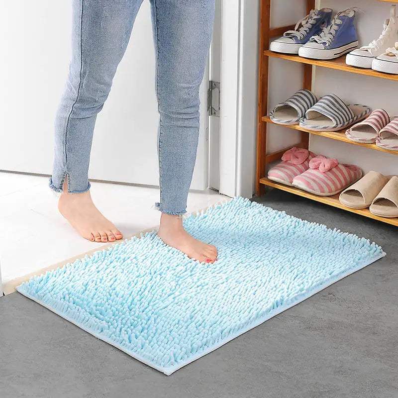High Quality Bathroom Carpet Anti-slip Bath Rug Outdoor Shower Room Rugs And Mats Chenille Bathroom Floor Mat Toilet Door Mat