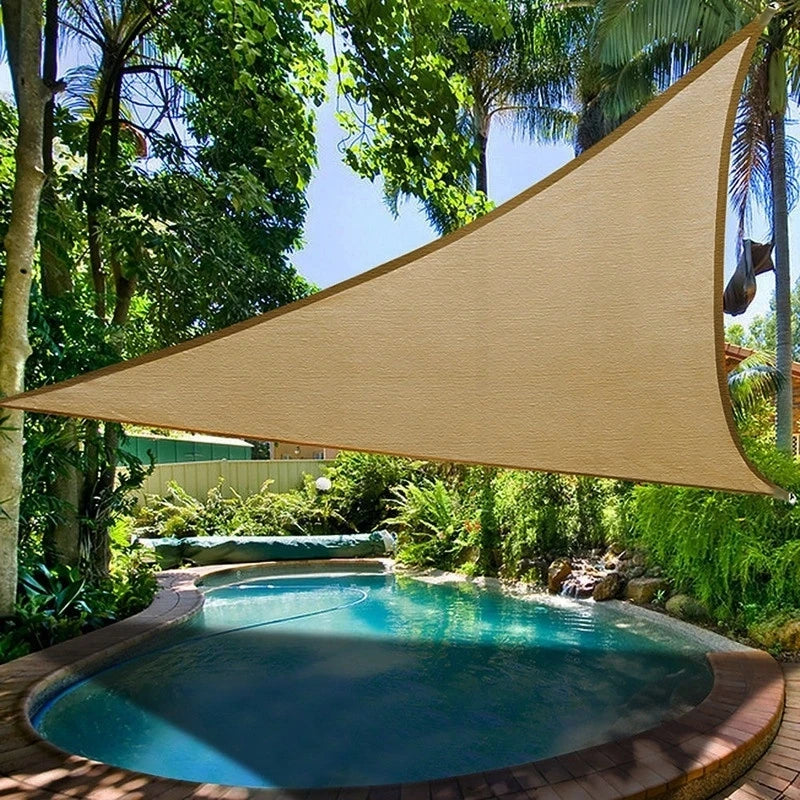 5/3.6/3/2M Triangle Shade Sail Waterproof Sunshade Sail Canopy 98%UV Block Awning with Free Rope for Garden Patio Pergola Gazebo WardBoyzPROShop