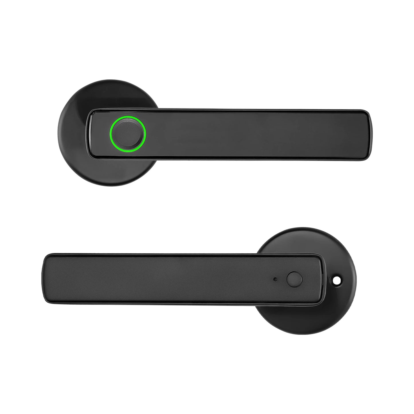 Fingerprint Multiple Unlocking Methods Tool Security Key Cutting Machine armor Plate APP Unlocking Door Smart Handle Lock Indoor
