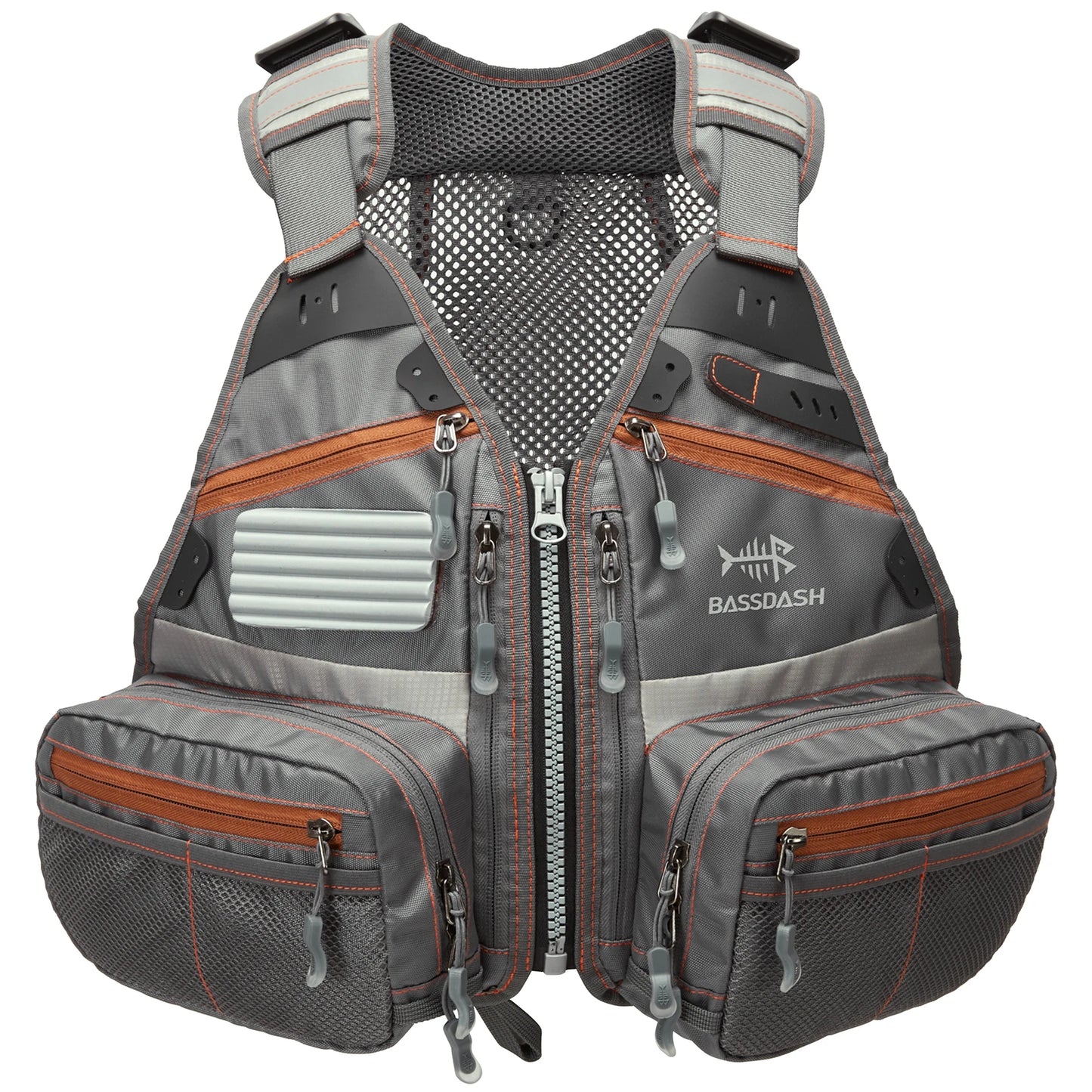Bassdash FV09 Fly Fishing Vest for Youths Kids Adjustable Size with Multiple Pockets Trout Bass Fishing Gear
