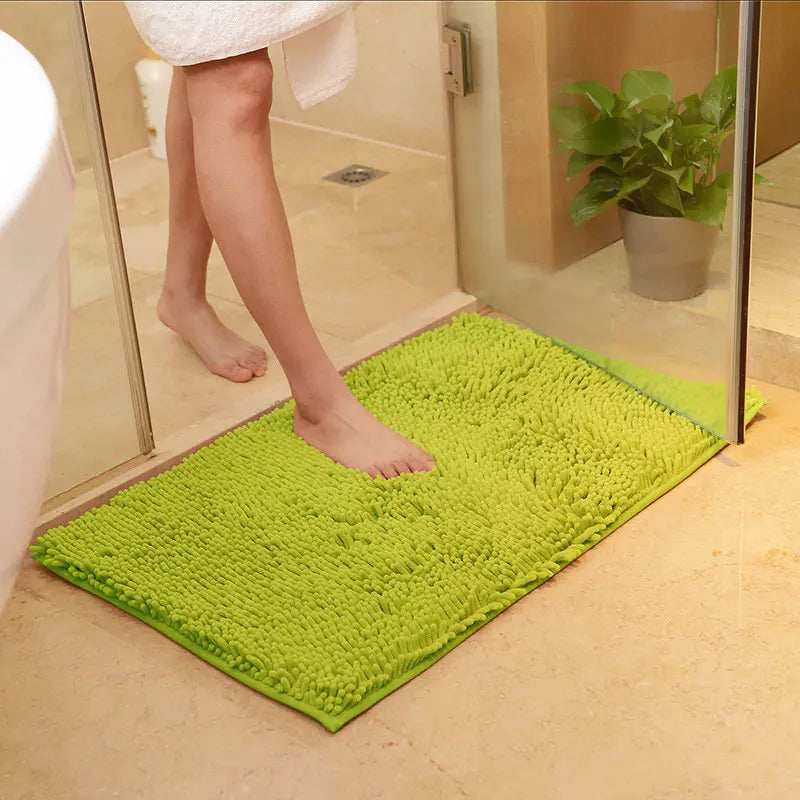 High Quality Bathroom Carpet Anti-slip Bath Rug Outdoor Shower Room Rugs And Mats Chenille Bathroom Floor Mat Toilet Door Mat