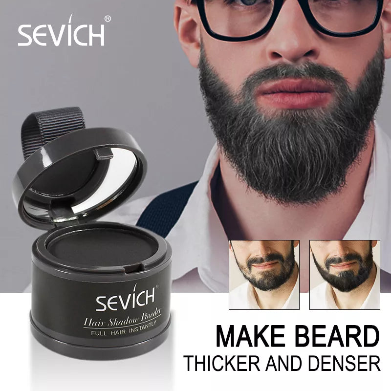 SEVICH Beard Hair Shadow Powder Beard Root Cover Up Concealer Fill In Thinning Instantly Modify Beard Fluffy Powder 13 Color 4g