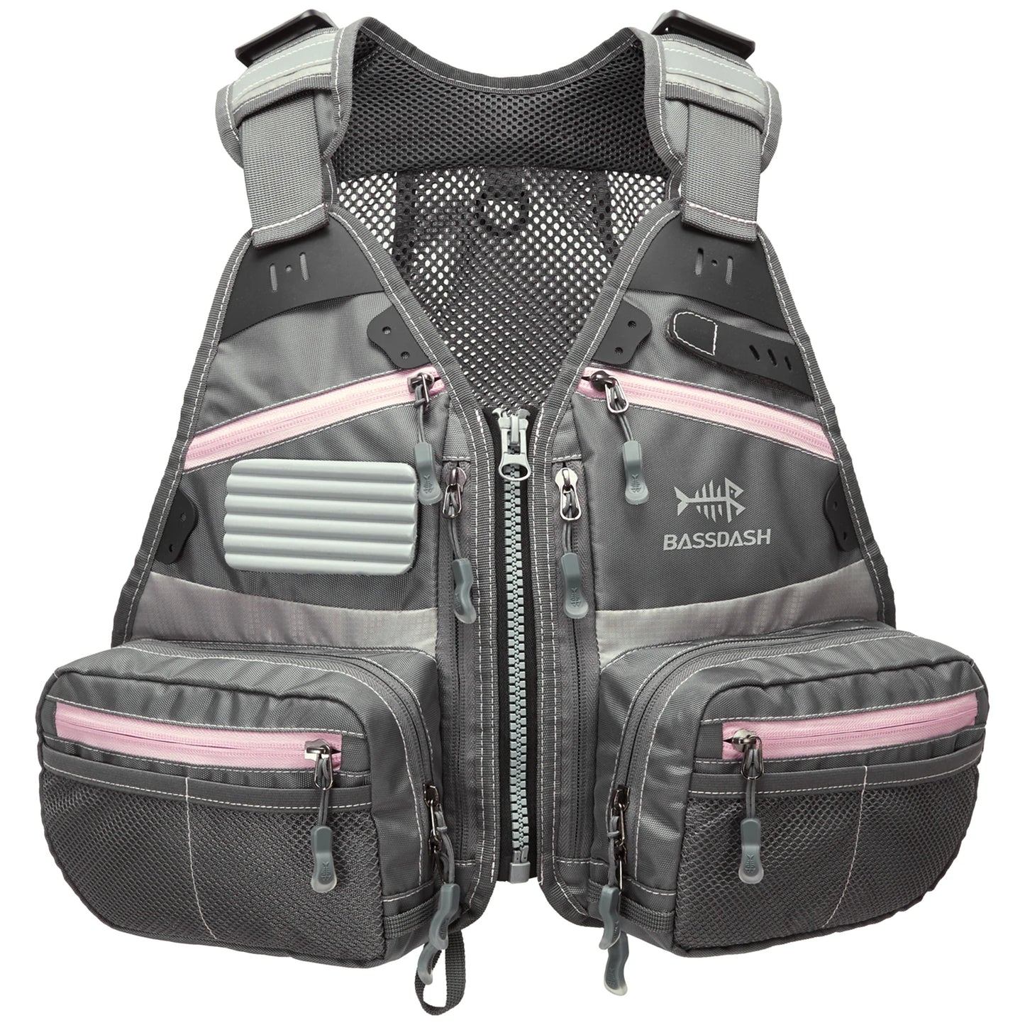 Bassdash FV09 Fly Fishing Vest for Youths Kids Adjustable Size with Multiple Pockets Trout Bass Fishing Gear