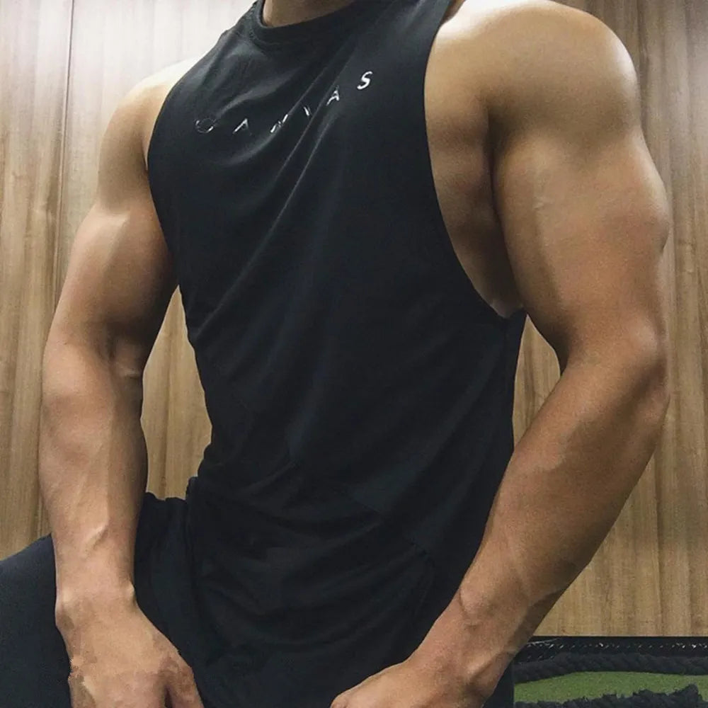 Bodybuilding Sport Tank Tops Men Gym Fitness Workout Sleeveless Shirt Male Stringer Singlet Summer Casual Loose Undershirt Vest WardBoyzPROShop