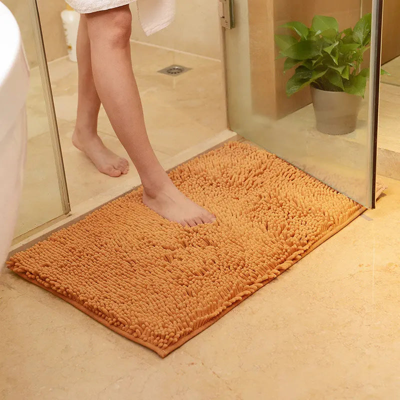 High Quality Bathroom Carpet Anti-slip Bath Rug Outdoor Shower Room Rugs And Mats Chenille Bathroom Floor Mat Toilet Door Mat
