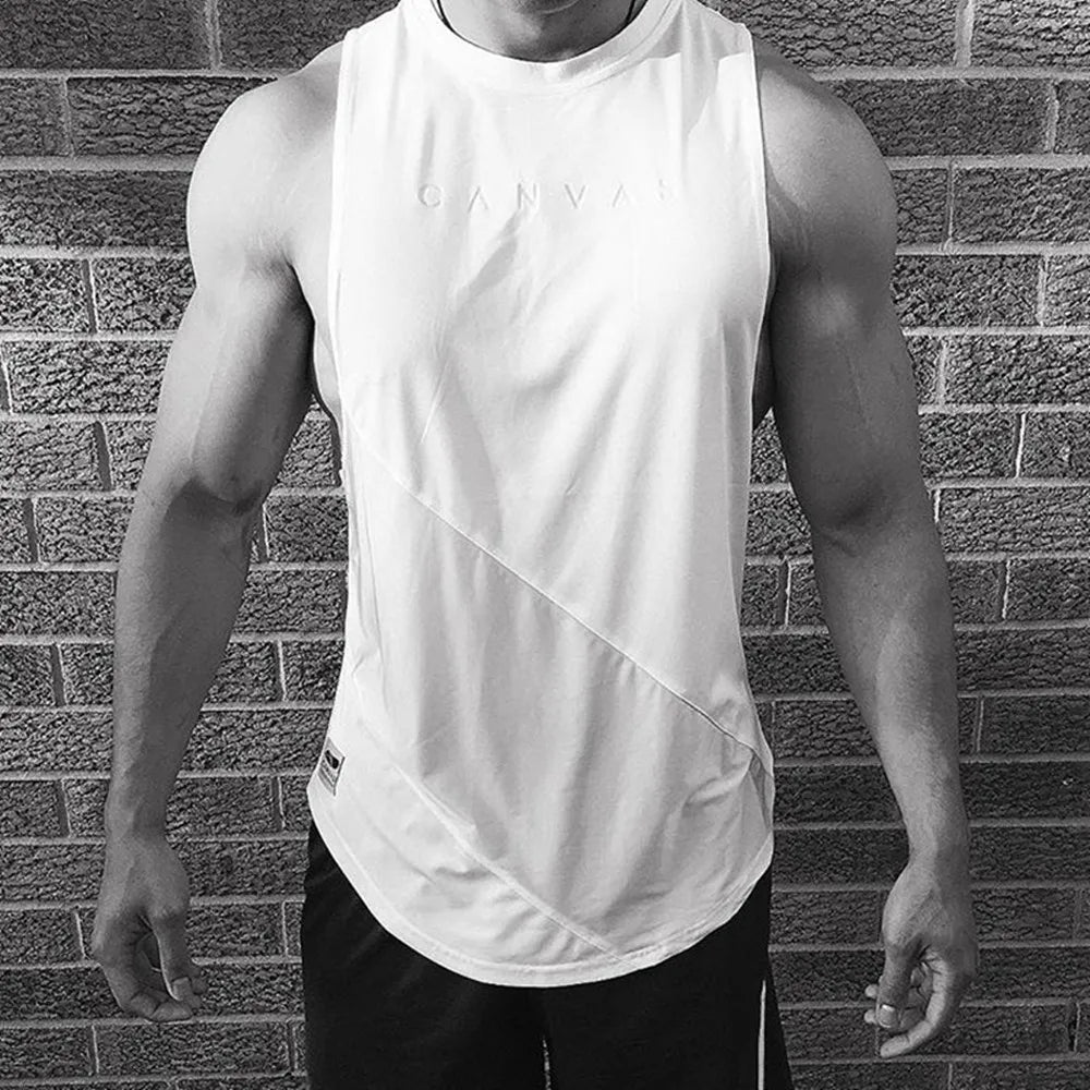 Bodybuilding Sport Tank Tops Men Gym Fitness Workout Sleeveless Shirt Male Stringer Singlet Summer Casual Loose Undershirt Vest WardBoyzPROShop