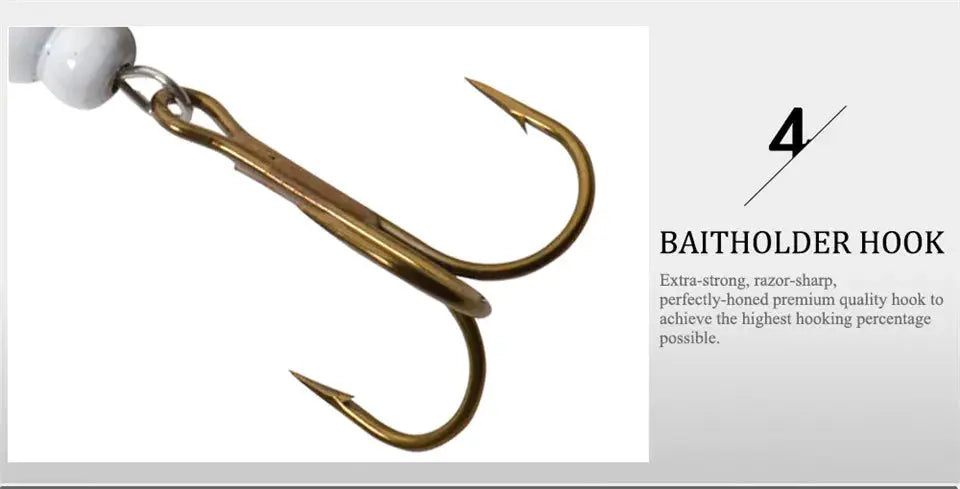 FISH KING 6 Color 0#-5# Spinner Bait With Treble Hooks 35647-BR Arttificial Bait Fishing Lure WardBoyzPROShop
