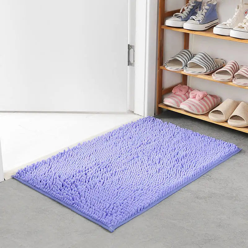 High Quality Bathroom Carpet Anti-slip Bath Rug Outdoor Shower Room Rugs And Mats Chenille Bathroom Floor Mat Toilet Door Mat