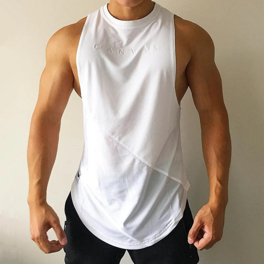 Bodybuilding Sport Tank Tops Men Gym Fitness Workout Sleeveless Shirt Male Stringer Singlet Summer Casual Loose Undershirt Vest WardBoyzPROShop
