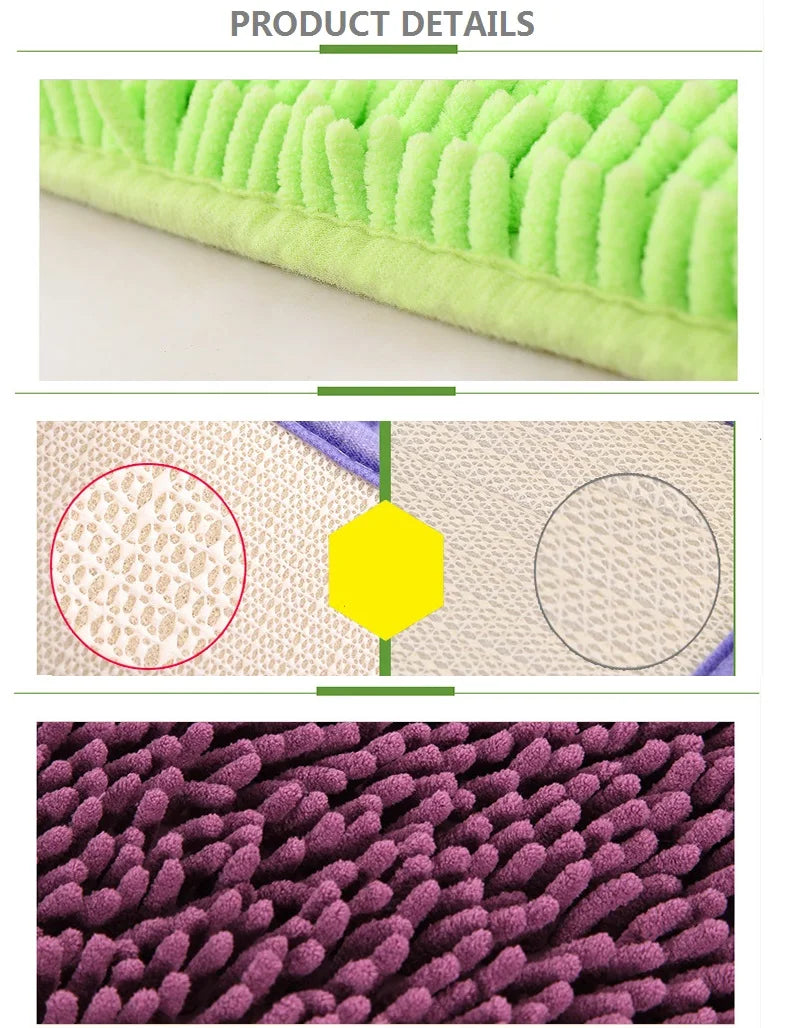 High Quality Bathroom Carpet Anti-slip Bath Rug Outdoor Shower Room Rugs And Mats Chenille Bathroom Floor Mat Toilet Door Mat
