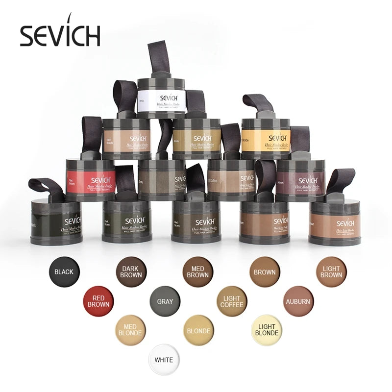 SEVICH Beard Hair Shadow Powder Beard Root Cover Up Concealer Fill In Thinning Instantly Modify Beard Fluffy Powder 13 Color 4g