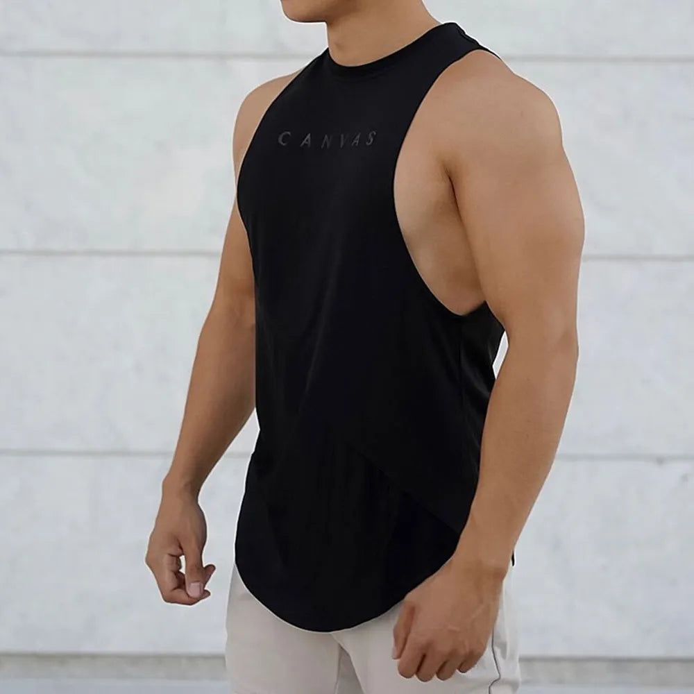 Bodybuilding Sport Tank Tops Men Gym Fitness Workout Sleeveless Shirt Male Stringer Singlet Summer Casual Loose Undershirt Vest WardBoyzPROShop