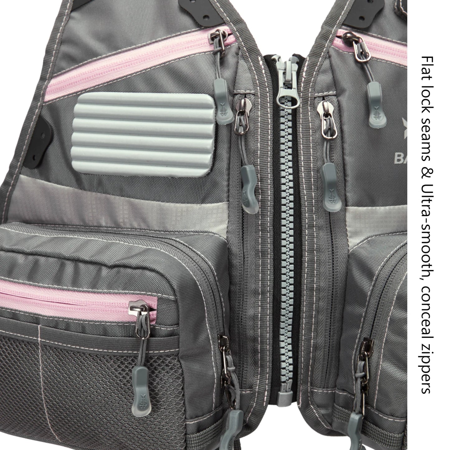 Bassdash FV09 Fly Fishing Vest for Youths Kids Adjustable Size with Multiple Pockets Trout Bass Fishing Gear