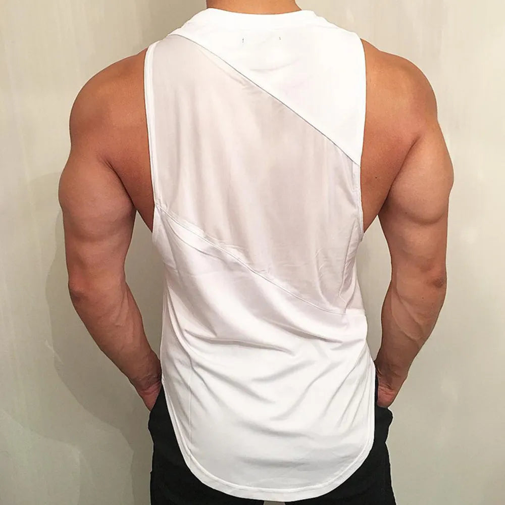 Bodybuilding Sport Tank Tops Men Gym Fitness Workout Sleeveless Shirt Male Stringer Singlet Summer Casual Loose Undershirt Vest WardBoyzPROShop