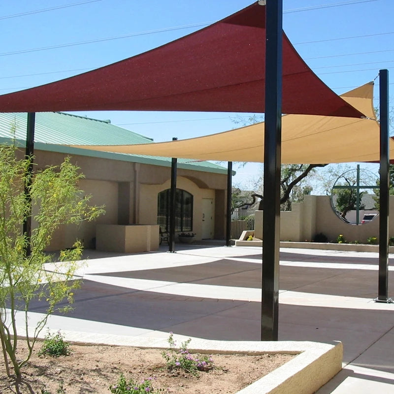 5/3.6/3/2M Triangle Shade Sail Waterproof Sunshade Sail Canopy 98%UV Block Awning with Free Rope for Garden Patio Pergola Gazebo WardBoyzPROShop