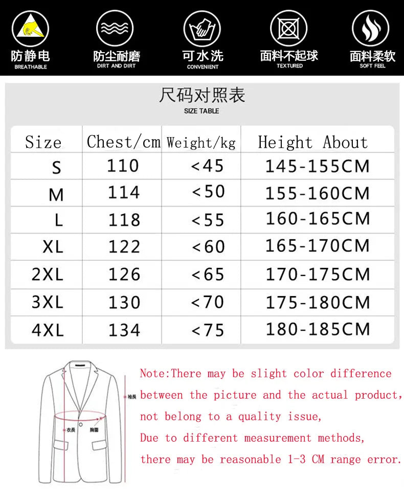 One-piece Coveralls Clean Clothes Hood Cleanroom Garments Clean Food Dust-proof Paint Work Clothing Unisex Protective Overalls