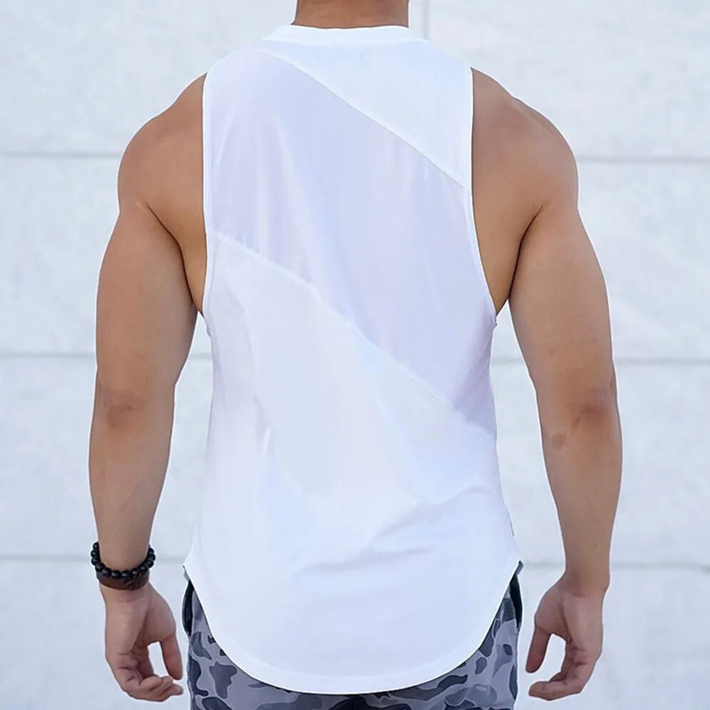 Bodybuilding Sport Tank Tops Men Gym Fitness Workout Sleeveless Shirt Male Stringer Singlet Summer Casual Loose Undershirt Vest WardBoyzPROShop