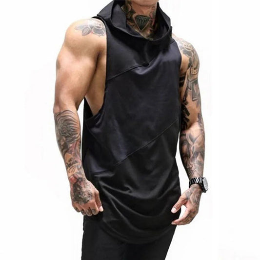 Brand Clothing Bodybuilding Muscle Guys Fitness Mens Gym Hooded Tank Top Vest Stringer Sportswear Cotton Sleeveless Shirt Hoodie WardBoyzPROShop