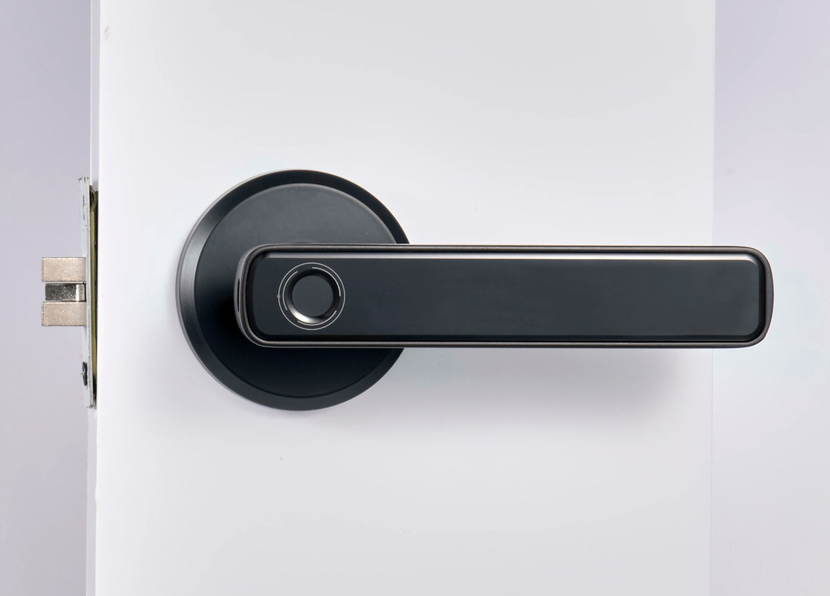 NF Card Fingerprint Unlock Locks Tools Security Key Cutting Machine armor Plate APP Unlocking Door Smart Handle Lock Indoor