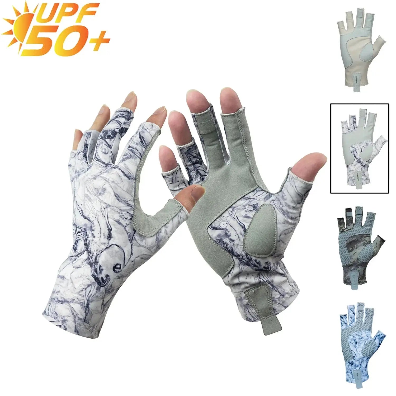 Riverruns Fingerless Fishing Gloves are designed for Men and Women Fishing, Boating, Kayaking, Hiking, Running, Cycling WardBoyzPROShop