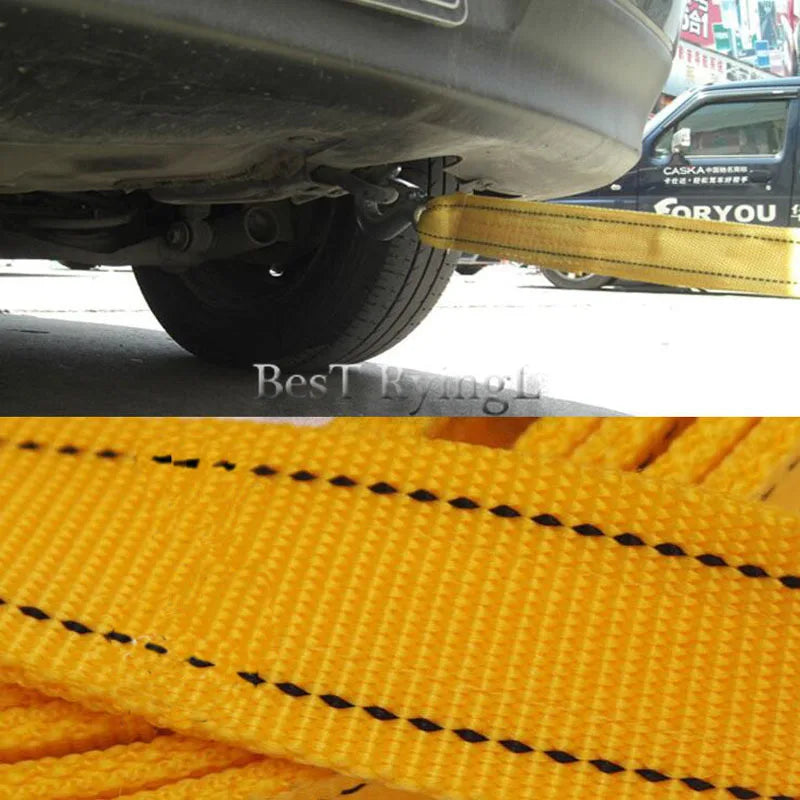 5 Ton 4 Meter Tow Rope For Truck Snatch Strap Off-road Towing Ropes Trailer Winch Cable Belt Car Traction