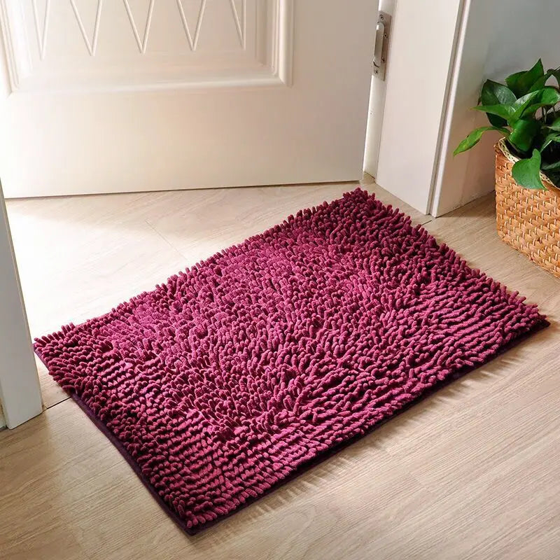 High Quality Bathroom Carpet Anti-slip Bath Rug Outdoor Shower Room Rugs And Mats Chenille Bathroom Floor Mat Toilet Door Mat