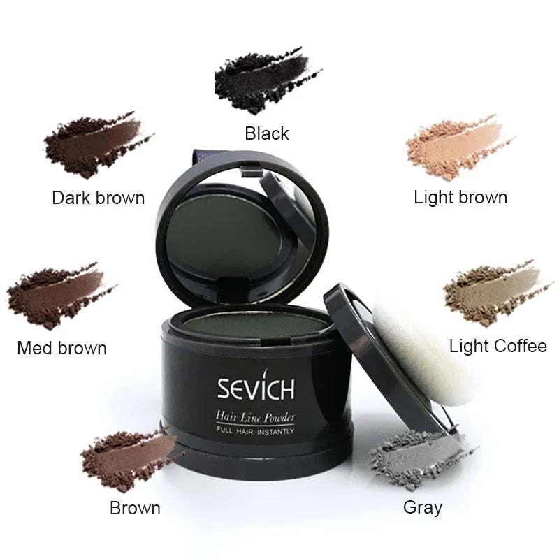 SEVICH Beard Hair Shadow Powder Beard Root Cover Up Concealer Fill In Thinning Instantly Modify Beard Fluffy Powder 13 Color 4g