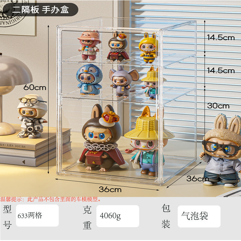 Blind Box Storage Display Stand Desktop Transparent Dustproof Acrylic Lego Bubble Mate Storage Cabinet Hand Display Box