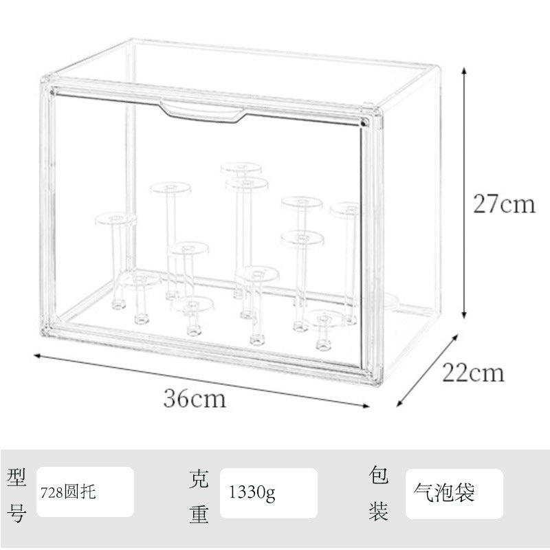 Blind Box Storage Display Stand Desktop Transparent Dustproof Acrylic Lego Bubble Mate Storage Cabinet Hand Display Box