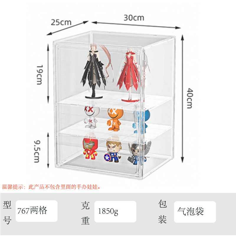 Blind Box Storage Display Stand Desktop Transparent Dustproof Acrylic Lego Bubble Mate Storage Cabinet Hand Display Box