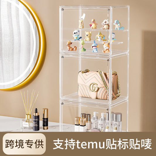 Blind Box Storage Display Stand Desktop Transparent Dustproof Acrylic Lego Bubble Mate Storage Cabinet Hand Display Box