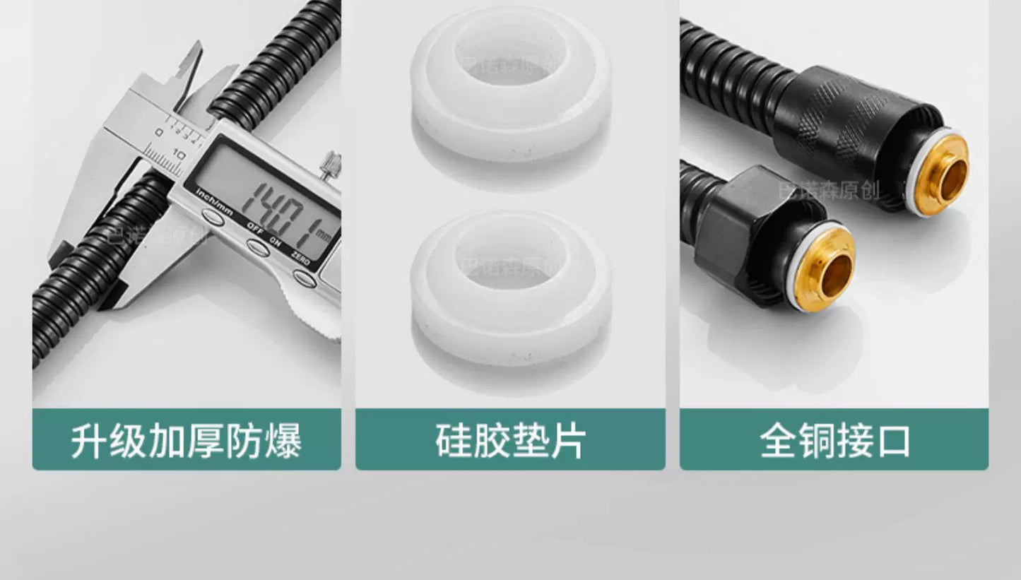 New 3 Modes High Pressure Shower Head Water Saving Shower Adjustable One-Key Stop Water Massage Sprayer Bathroom Accessories