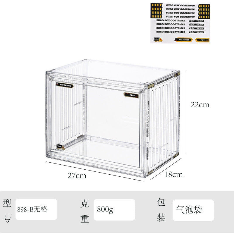 Blind Box Storage Display Stand Desktop Transparent Dustproof Acrylic Lego Bubble Mate Storage Cabinet Hand Display Box