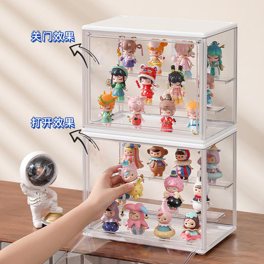 Blind Box Storage Display Stand Desktop Transparent Dustproof Acrylic Lego Bubble Mate Storage Cabinet Hand Display Box