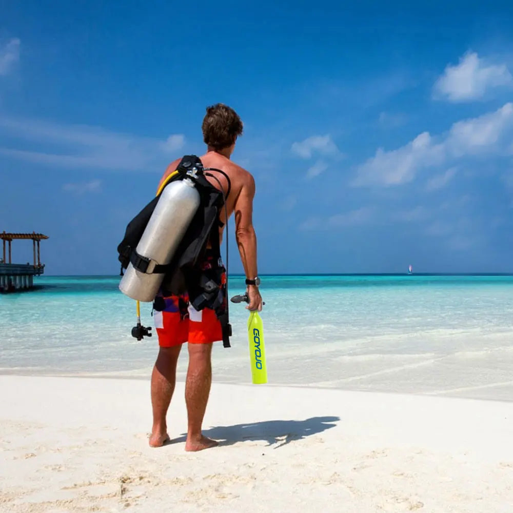 Mini Scuba Tank Diving Equipment Underwater Diving Cylinder Inflator 0.5L Outdoor Oxygen Tank 5-10 Minutes Spearfishing WardBoyzPROShop