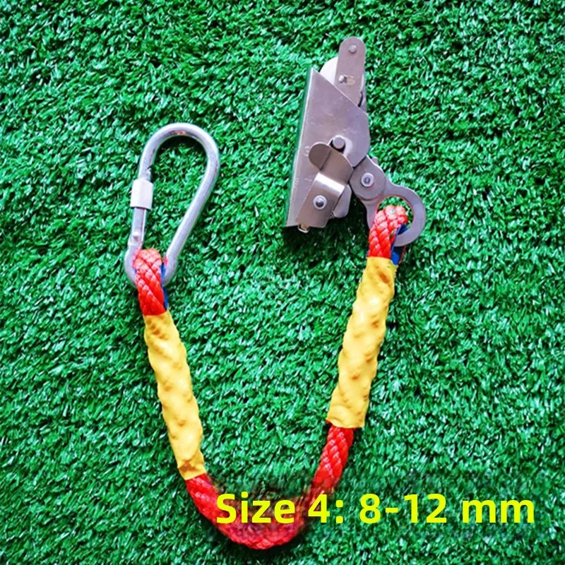 Self-Loing Carabiner Se Rope Climbing Equipment Fall Protection Device Portable Lanyard for High Altitude Climbing