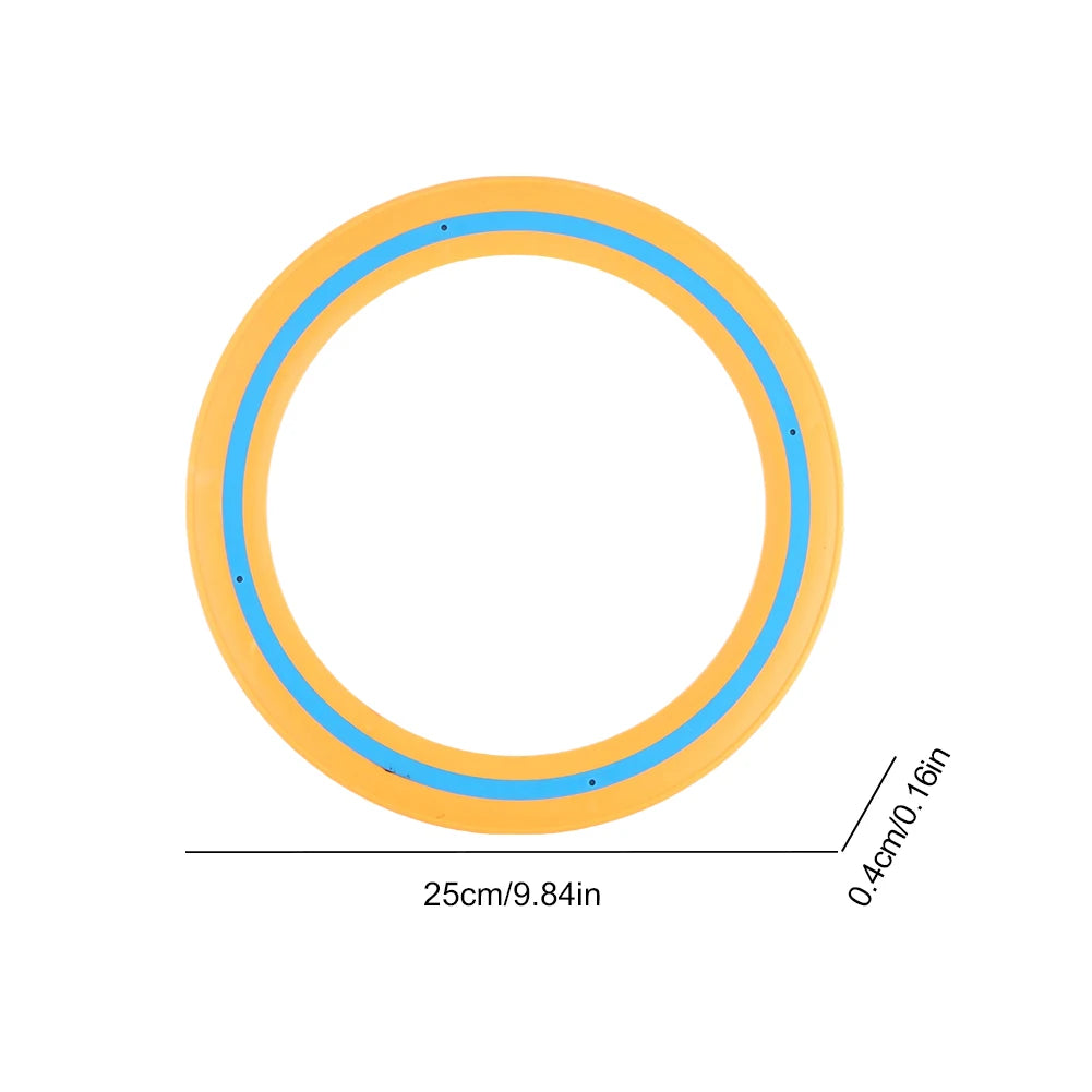 25cm Flying Disc Portable Flying Ring Versatile Outdoor Flying Disc Toy Playing Flying Saucer for Beach Backyard