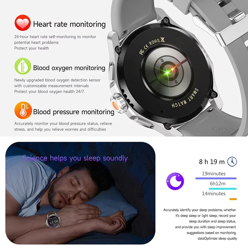 S4 Ultra For Xiaomi Smart Bracelet Men Watch AMOLED HD Screen Bluetooth Call GPS Trajectory NFC Heart Rate Compass SmartWatches WardBoyzPROShop
